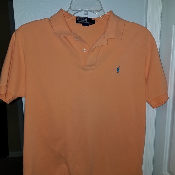 peach polo ralph lauren shirt